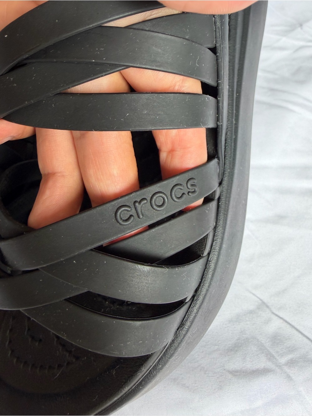 CROCS Women's Brooklyn
Literide Black Strappy Wedge - Picture 5 of 7